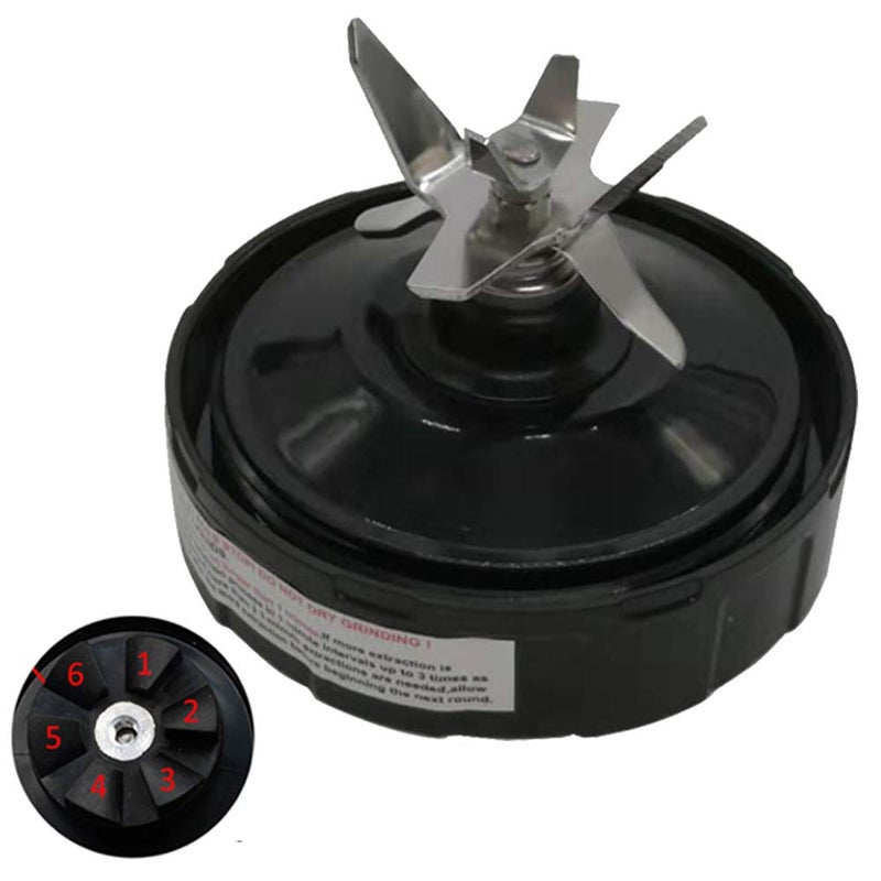 JOYSTAR مجموعة شفرات استخراج التروس Joystar 6 FINS تتوافق مع نماذج نوتري نينجا: Nutri NinjaProBL450-70/BL456-70/BL451-70/BL454-70 نوتري نينجا Auto-iQ BL480-70/BL480D-70/BL481-70/BL482-70/BL490-70 - Image 1